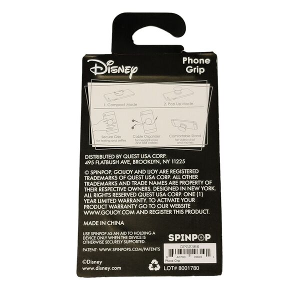 Spinpop Phone Grip Disney Cinderella Princess Kickstand Fidget Cable Organizer‎ - Picture 4 of 5